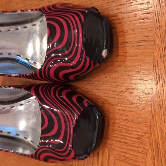 Gianni Bini Women's Patent Leather OpenToe Heels Size 6.5 - Picture 11 of 12